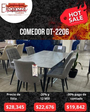 Comedor DT-2206 y Silla DT-2051GY - Post